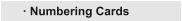 · Numbering Cards   · Numbering Cards