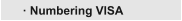 · Numbering VISA   · Numbering VISA